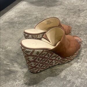 Brown Wedge Sandals